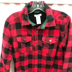 Tommy Bahama Kids Fleece Plaid Jacket Size XL 14